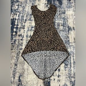 Forever 21 Leopard print Highlow Dress